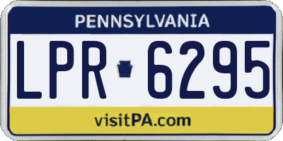 PA license plate LPR6295