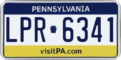 PA license plate LPR6341