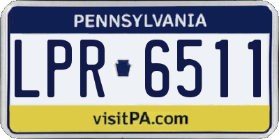 PA license plate LPR6511
