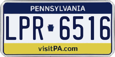 PA license plate LPR6516