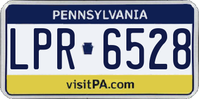 PA license plate LPR6528