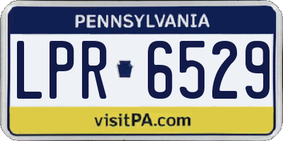 PA license plate LPR6529