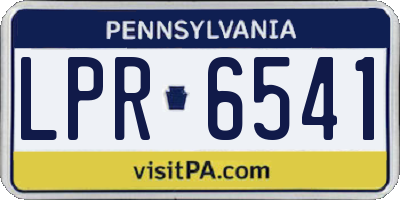 PA license plate LPR6541
