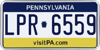PA license plate LPR6559