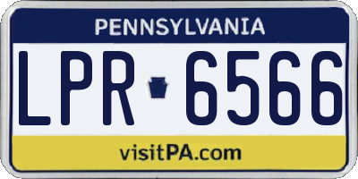 PA license plate LPR6566