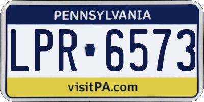 PA license plate LPR6573