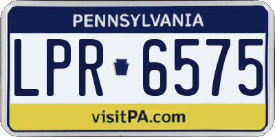 PA license plate LPR6575