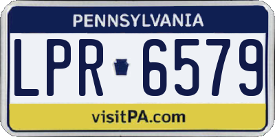 PA license plate LPR6579