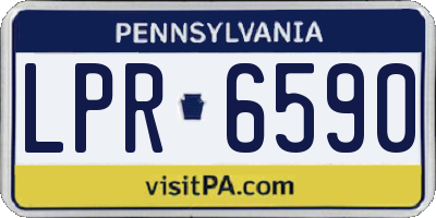 PA license plate LPR6590