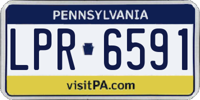 PA license plate LPR6591