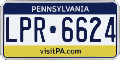 PA license plate LPR6624