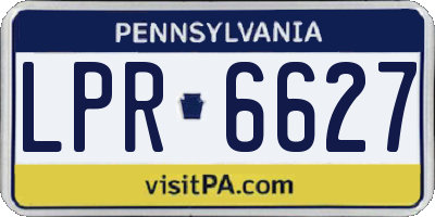 PA license plate LPR6627