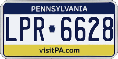 PA license plate LPR6628