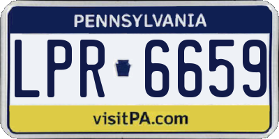 PA license plate LPR6659