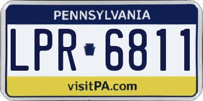 PA license plate LPR6811