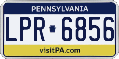 PA license plate LPR6856