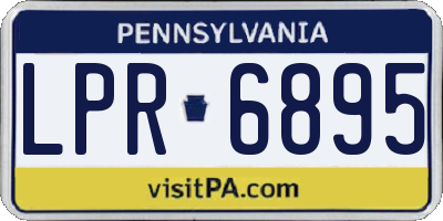 PA license plate LPR6895