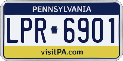 PA license plate LPR6901
