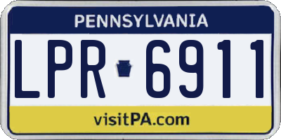 PA license plate LPR6911