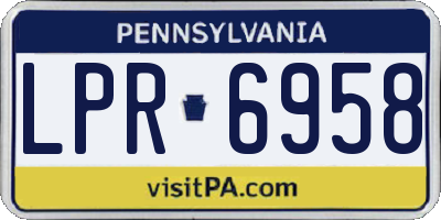PA license plate LPR6958