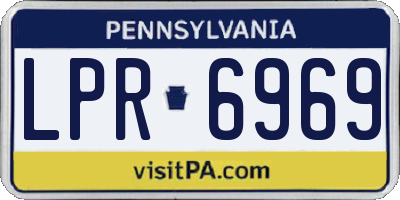 PA license plate LPR6969