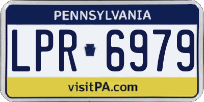 PA license plate LPR6979
