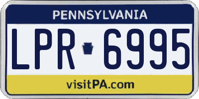 PA license plate LPR6995
