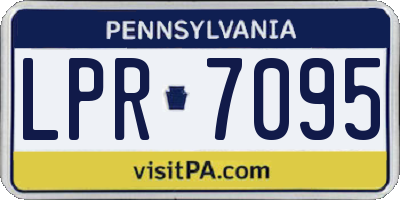 PA license plate LPR7095