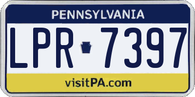PA license plate LPR7397