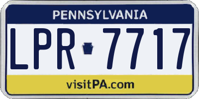 PA license plate LPR7717