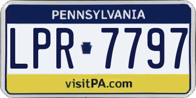 PA license plate LPR7797