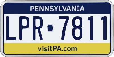 PA license plate LPR7811