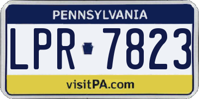 PA license plate LPR7823