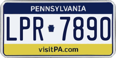 PA license plate LPR7890