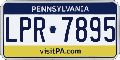 PA license plate LPR7895