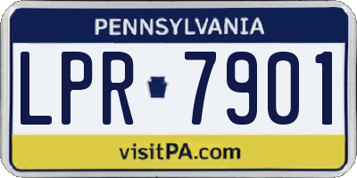 PA license plate LPR7901