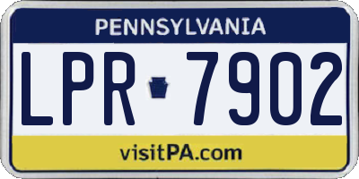 PA license plate LPR7902
