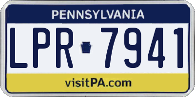 PA license plate LPR7941