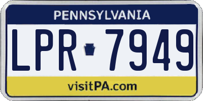 PA license plate LPR7949