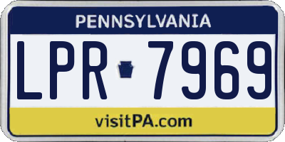 PA license plate LPR7969