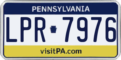 PA license plate LPR7976