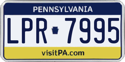 PA license plate LPR7995