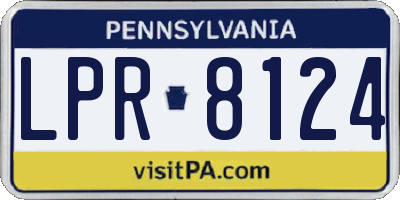 PA license plate LPR8124