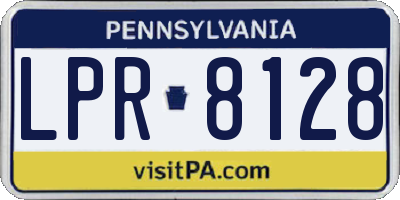 PA license plate LPR8128