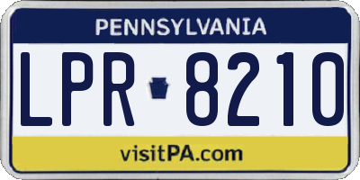 PA license plate LPR8210