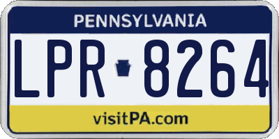 PA license plate LPR8264