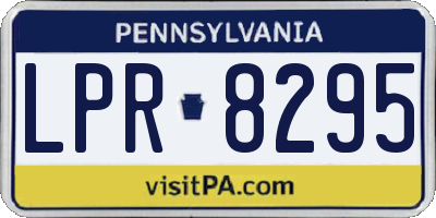 PA license plate LPR8295