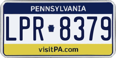 PA license plate LPR8379