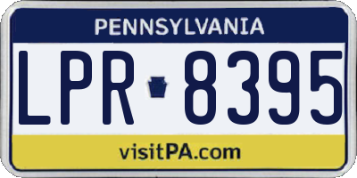 PA license plate LPR8395
