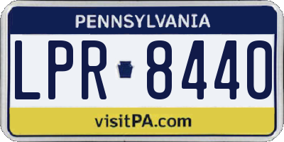 PA license plate LPR8440